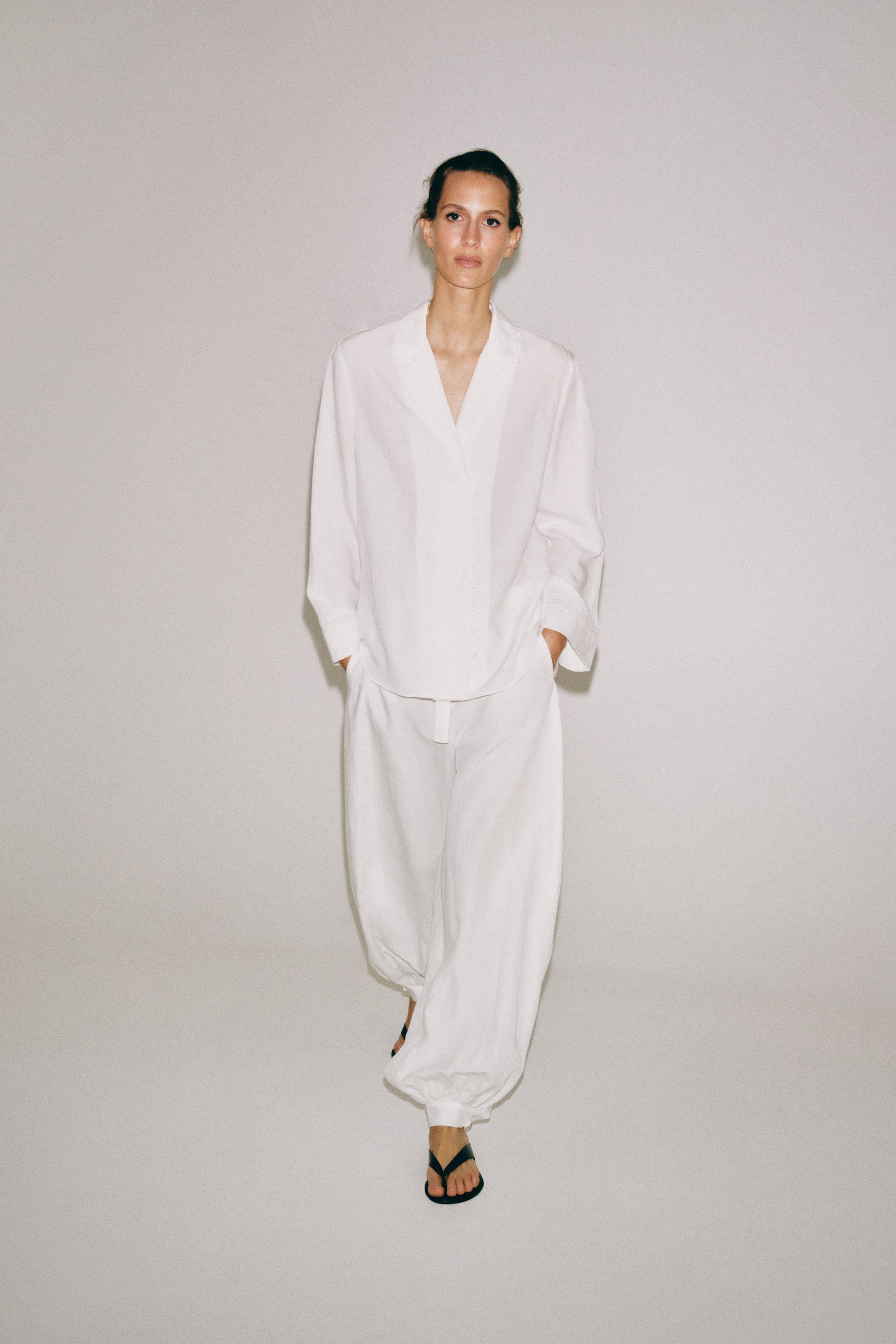 ZW COLLECTION ハーレムパンツ - ホワイト | ZARA Japan / 日本