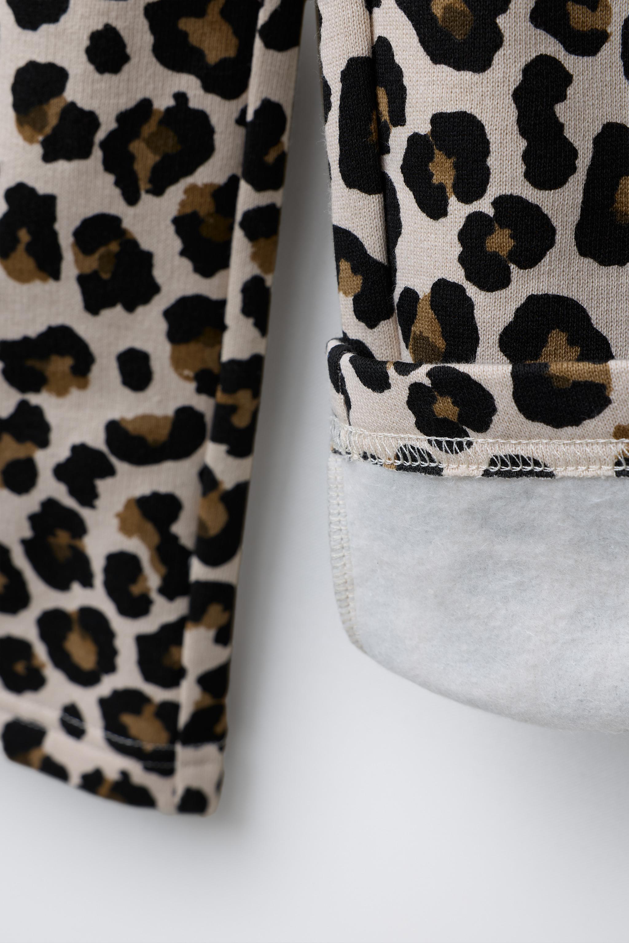 PLUSH ANIMAL PRINT PANTS