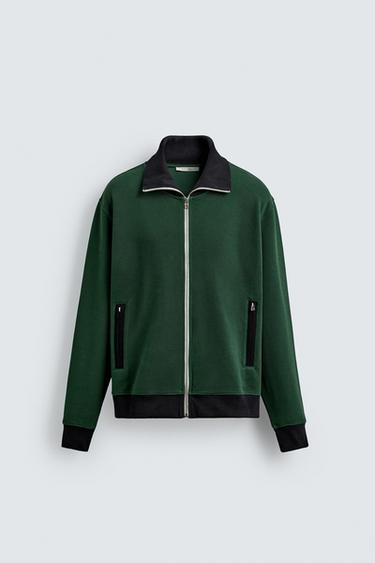 COLOUR BLOCK JACKET - Green by Zara