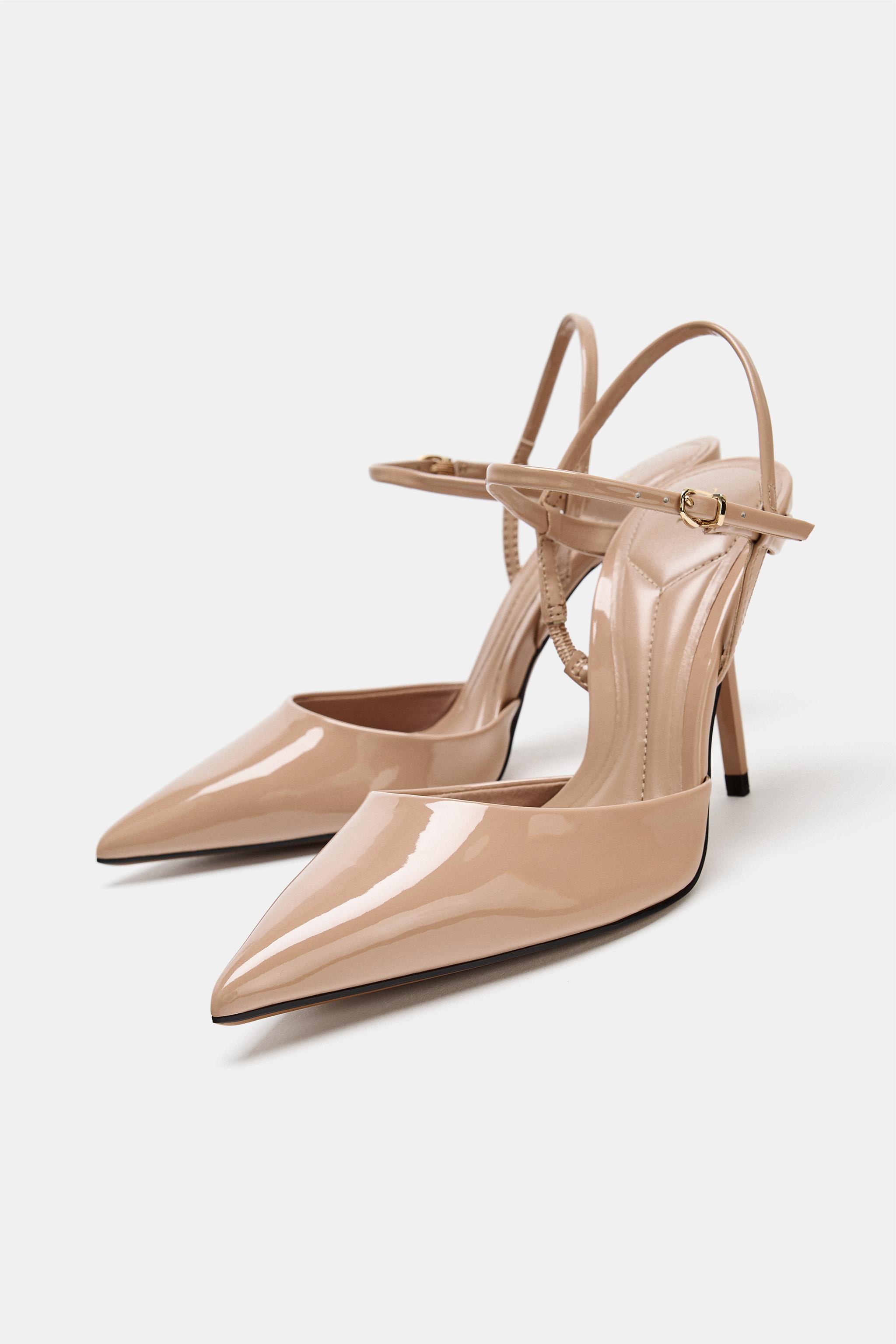 Женские туфли Zara PATENT SLINGBACK HEELS — фото 2