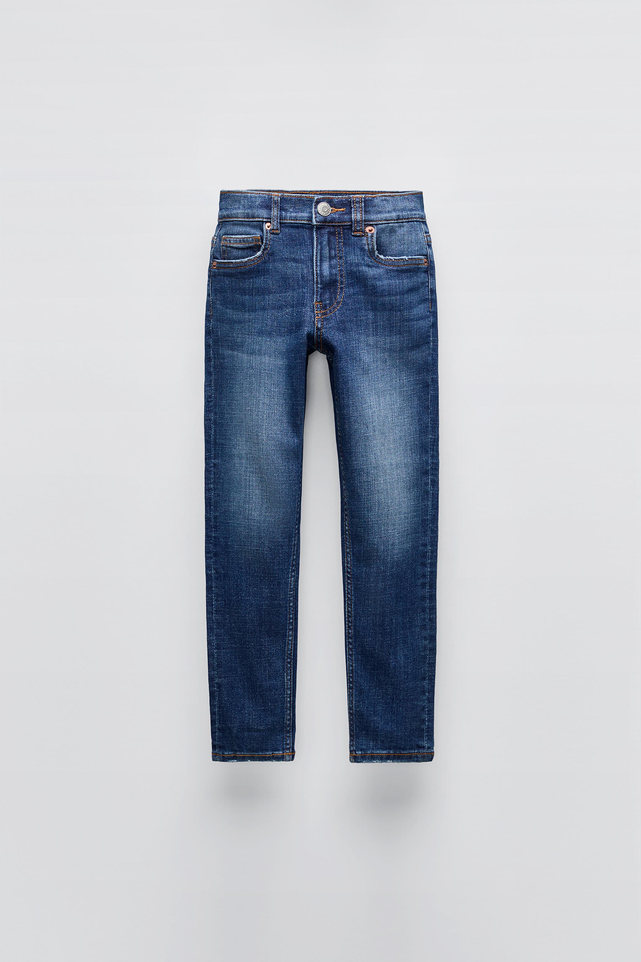 Zara Jeans Skinny Fit En Azul 13 14 Anos 164 Cm Ninos