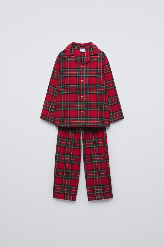 3-14 YEARS/ PLAID FLANNEL PAJAMAS | ZARA United States