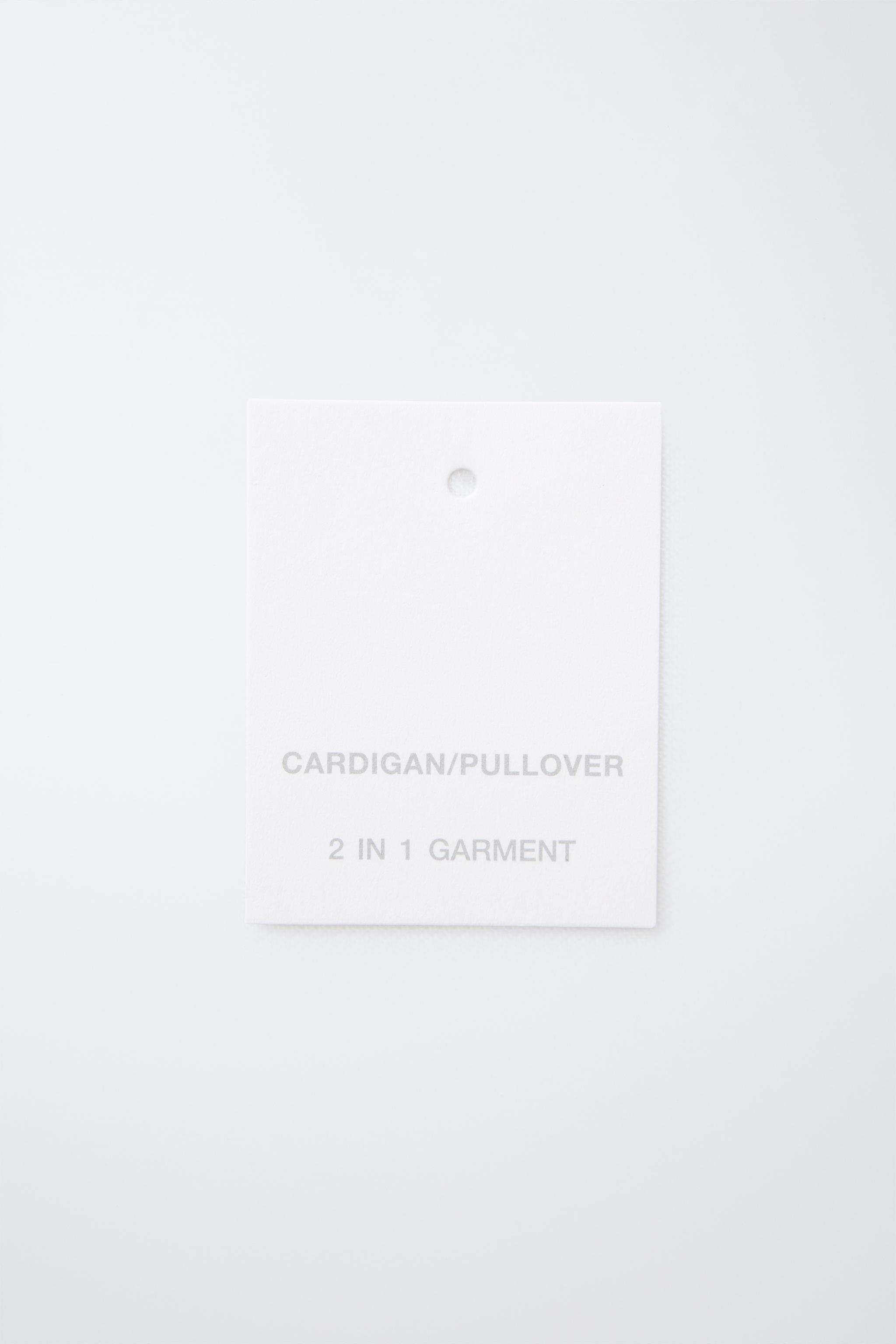 2-IN-1 LACE KNIT CARDIGAN WITH WOOL