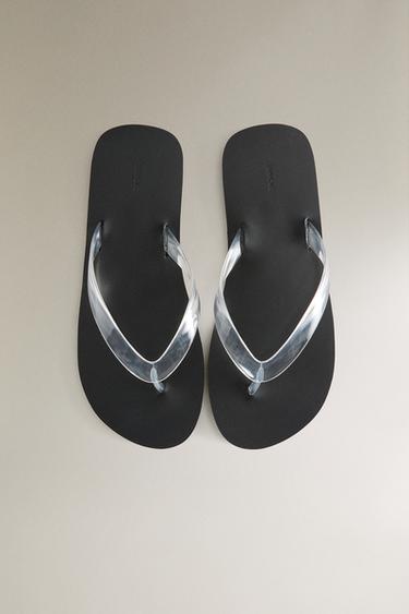 MINIMALIST TRANSPARENT SANDALS - Black by Zara - Image 2