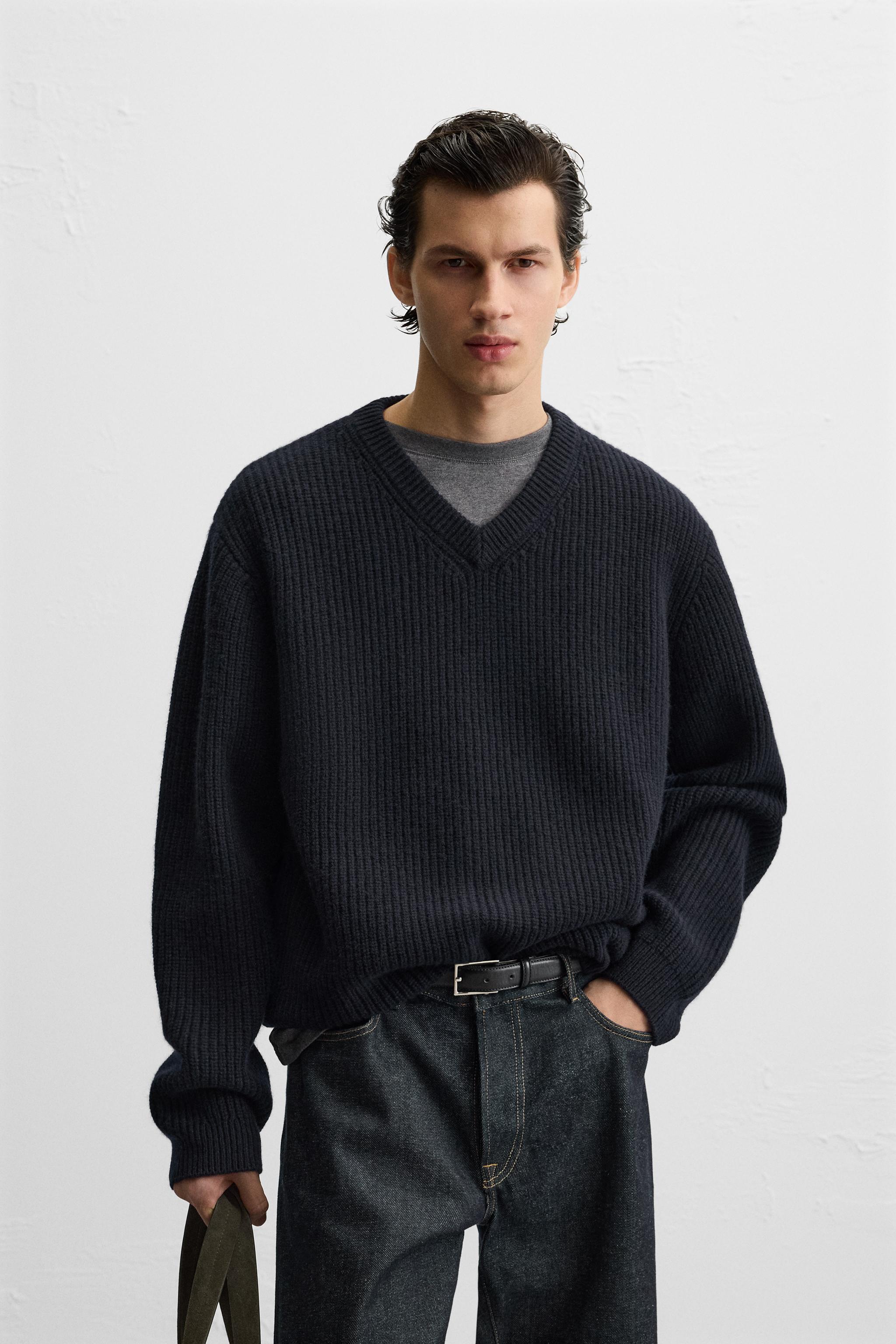 Champion sweater navy blue zara best sale