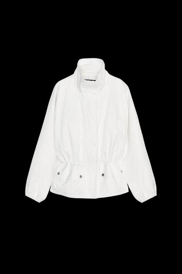 Zara OVERSIZE POCKET JACKET ZW COLLECTION - Oyster-white - Image 0