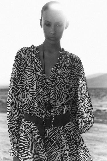 COLLAR CORDÓN PIEL PIEDRA - Rojo de Zara