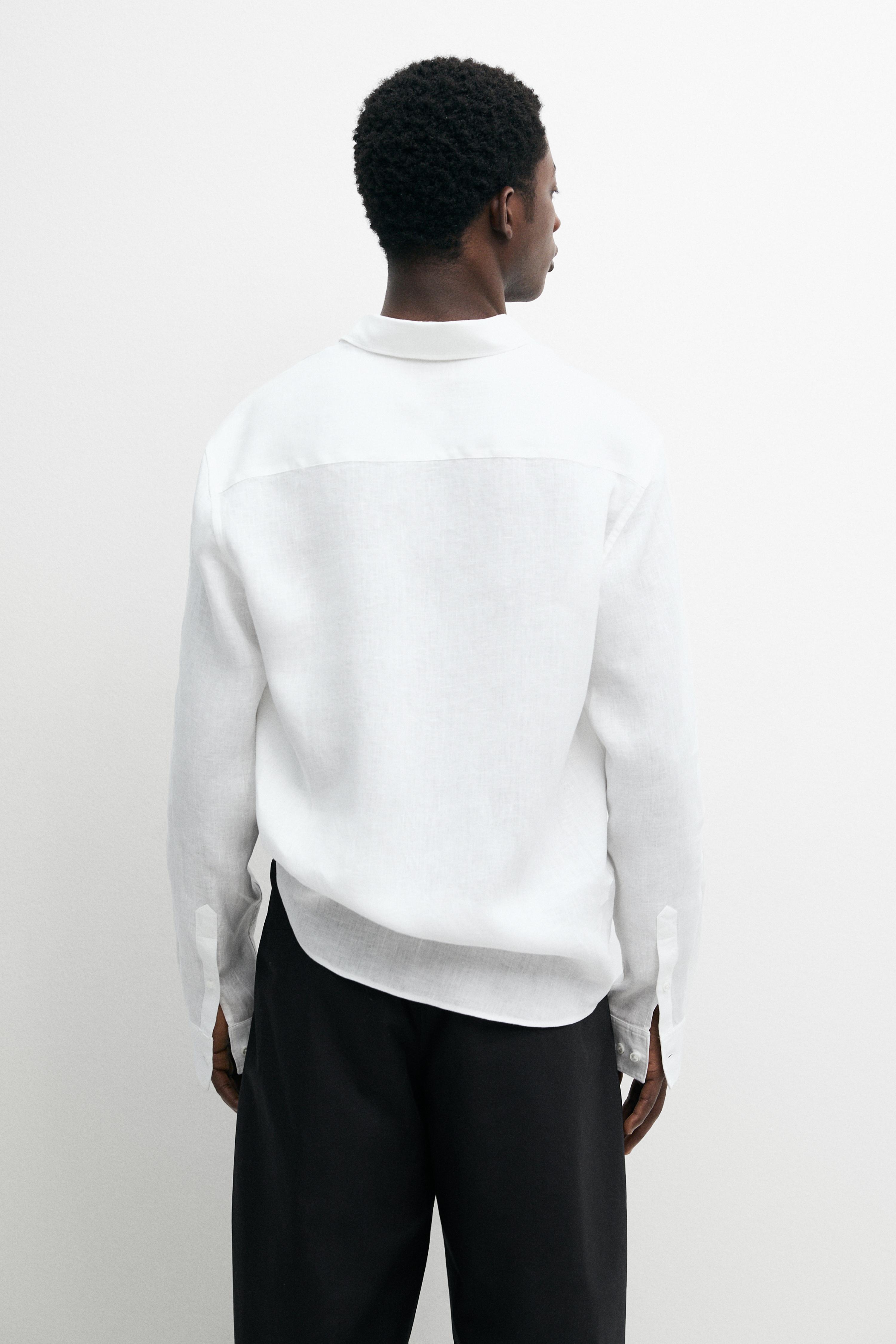 100% linen regular fit shirt