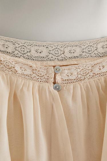 MIDI NIGHTDRESS - Beige-pink by Zara - Image 4