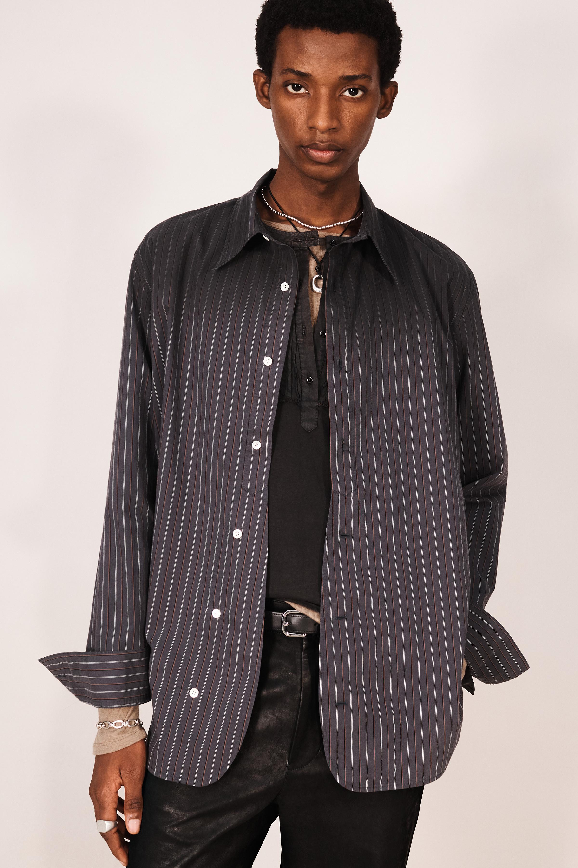 CHEMISE COUPE DÉCONTRACTÉE À RAYURES