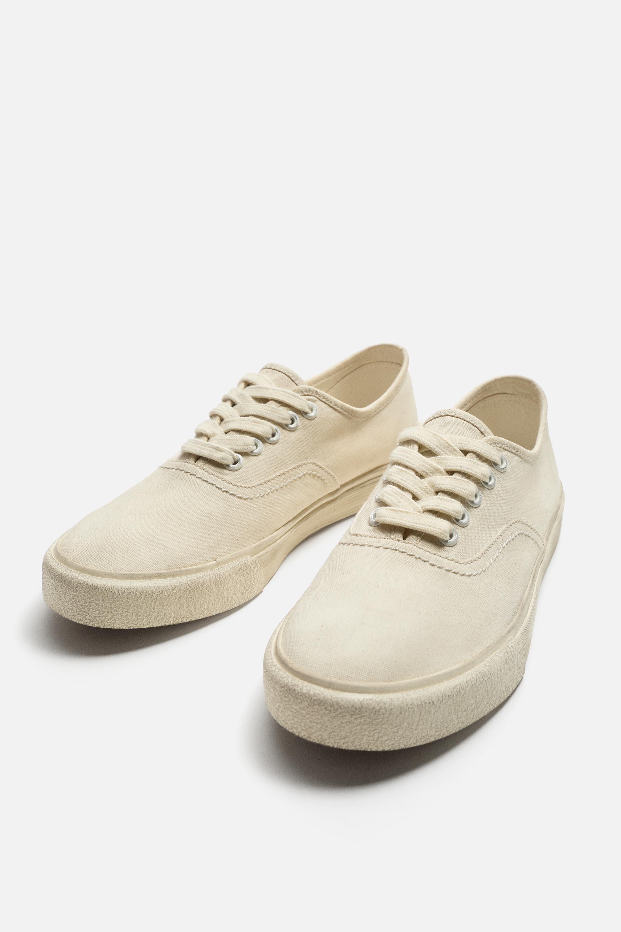 FABRIC SNEAKERS - Beige | ZARA Mexico
