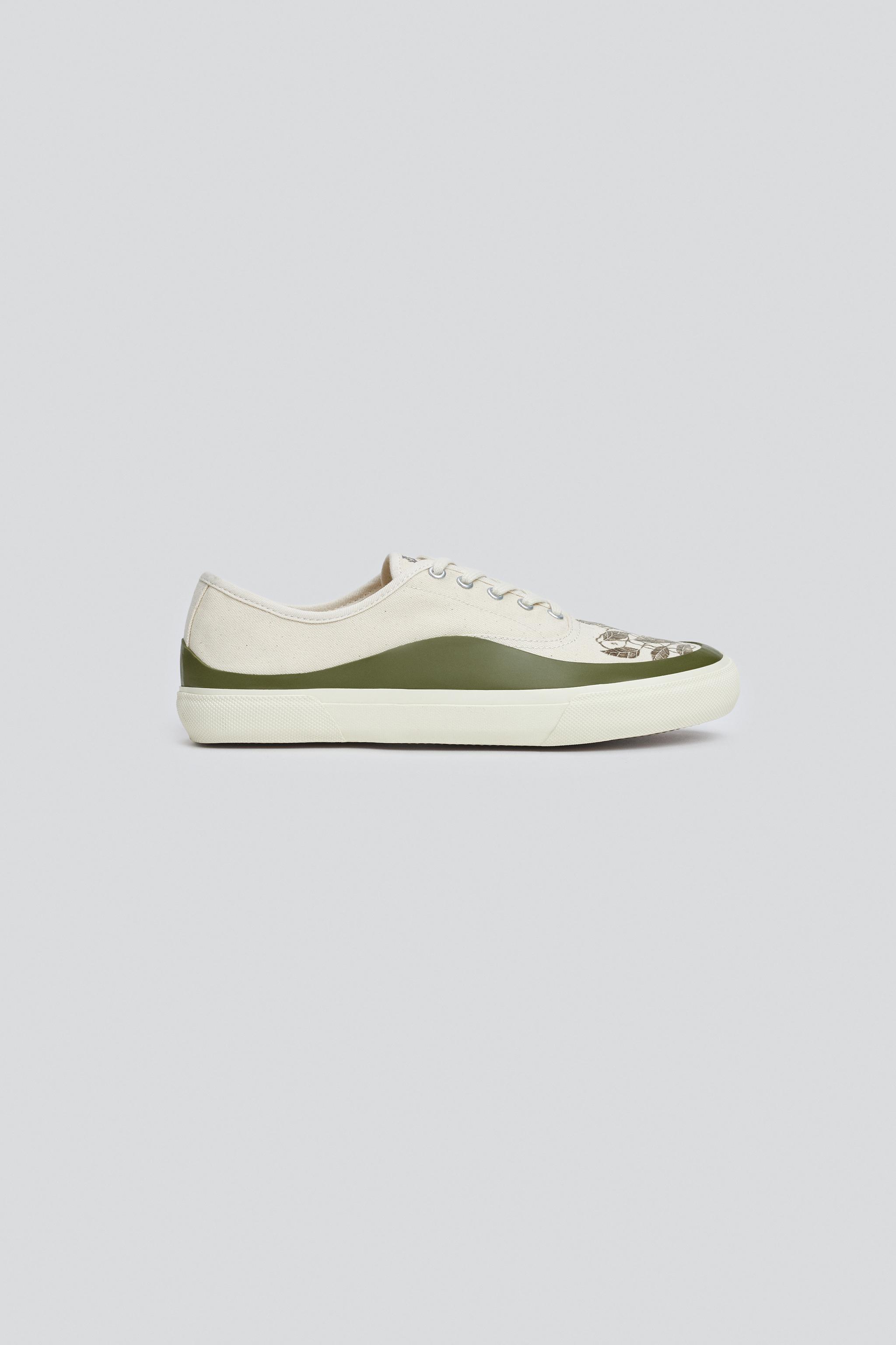PRINTED CANVAS SNEAKERS