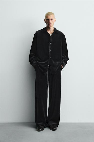 VELVET TEXTURED SET - Charcoal by Zara - Image 0