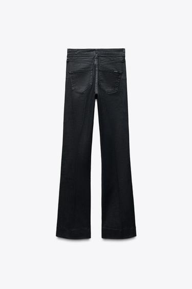 ZW COLLECTION BOOTCUT MID-WAIST JEANS - Dark grey by Zara