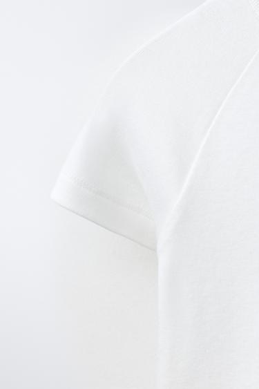 RAGLAN SLEEVE T-SHIRT WITH MODAL - White by Zara - Image 3