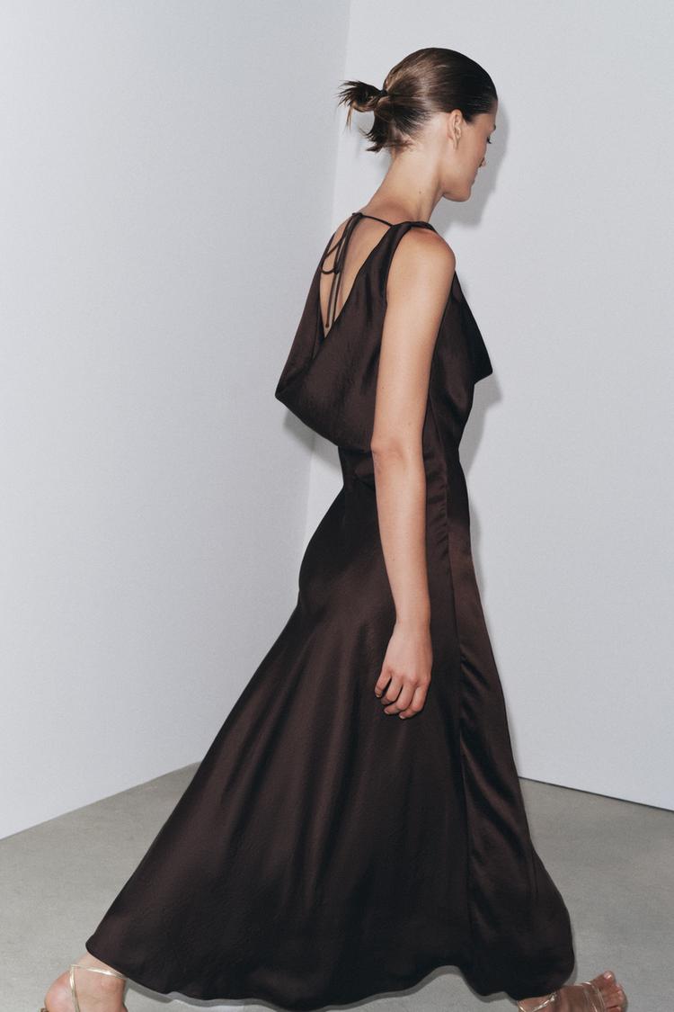 ZW COLLECTION SATIN LONG DRESS