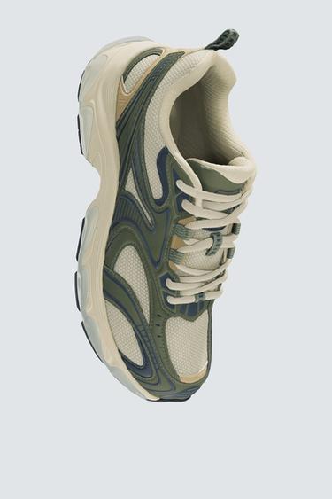 CHUNKY SOLE TRAINERS - Green by Zara - Image 3