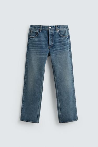 JEANS STRAIGHT FIT - Azul medio de Zara