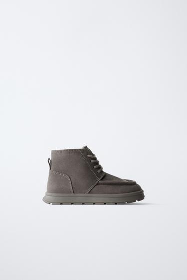 BOTTINES BORDURES DOUBLÉES - Gris de Zara - Image 0