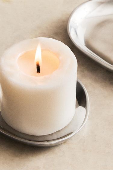 SILVER ALUMINIUM TEALIGHT HOLDER - Silver by Zara - Image 5