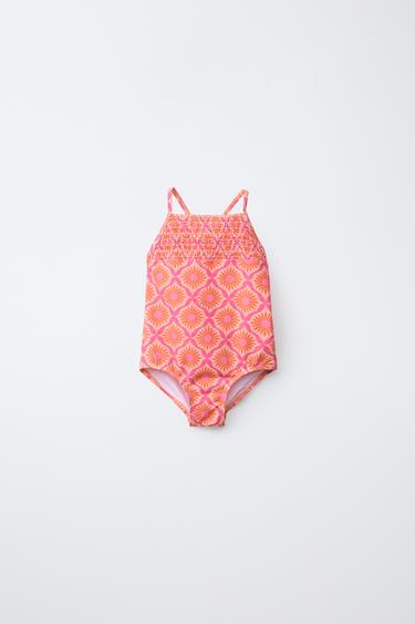 1-6 YEARS / SUN PRINT SWIMSUIT - Fuchsia by Zara