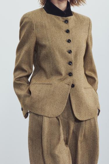ZW COLLECTION COMBINATION BLAZER — Mid-camel 1