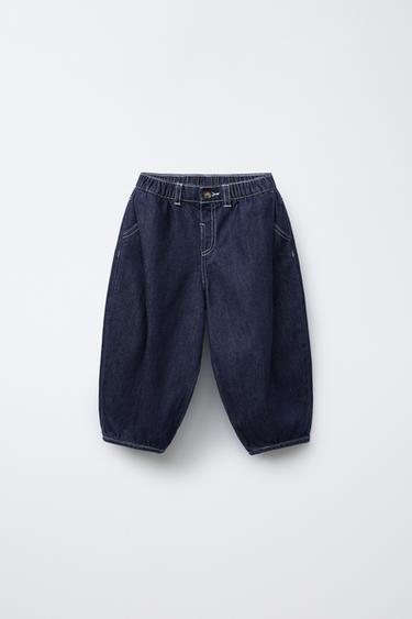 TIMELESZ - JEANS BAGGY PINZAS - Índigo oscuro de Zara