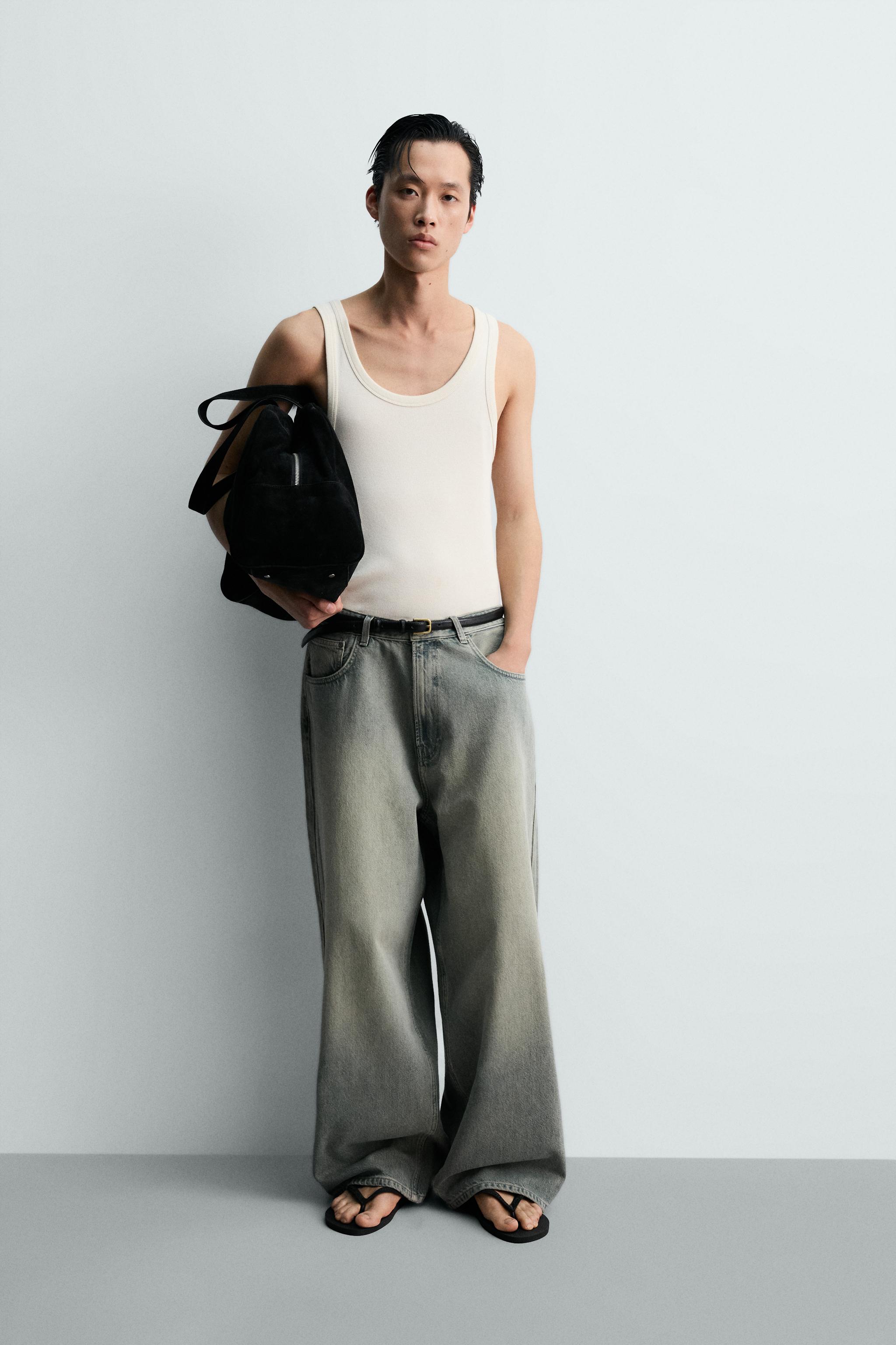 バギーフィットデニムパンツ - ブルー/グリーン | ZARA Japan / 日本
