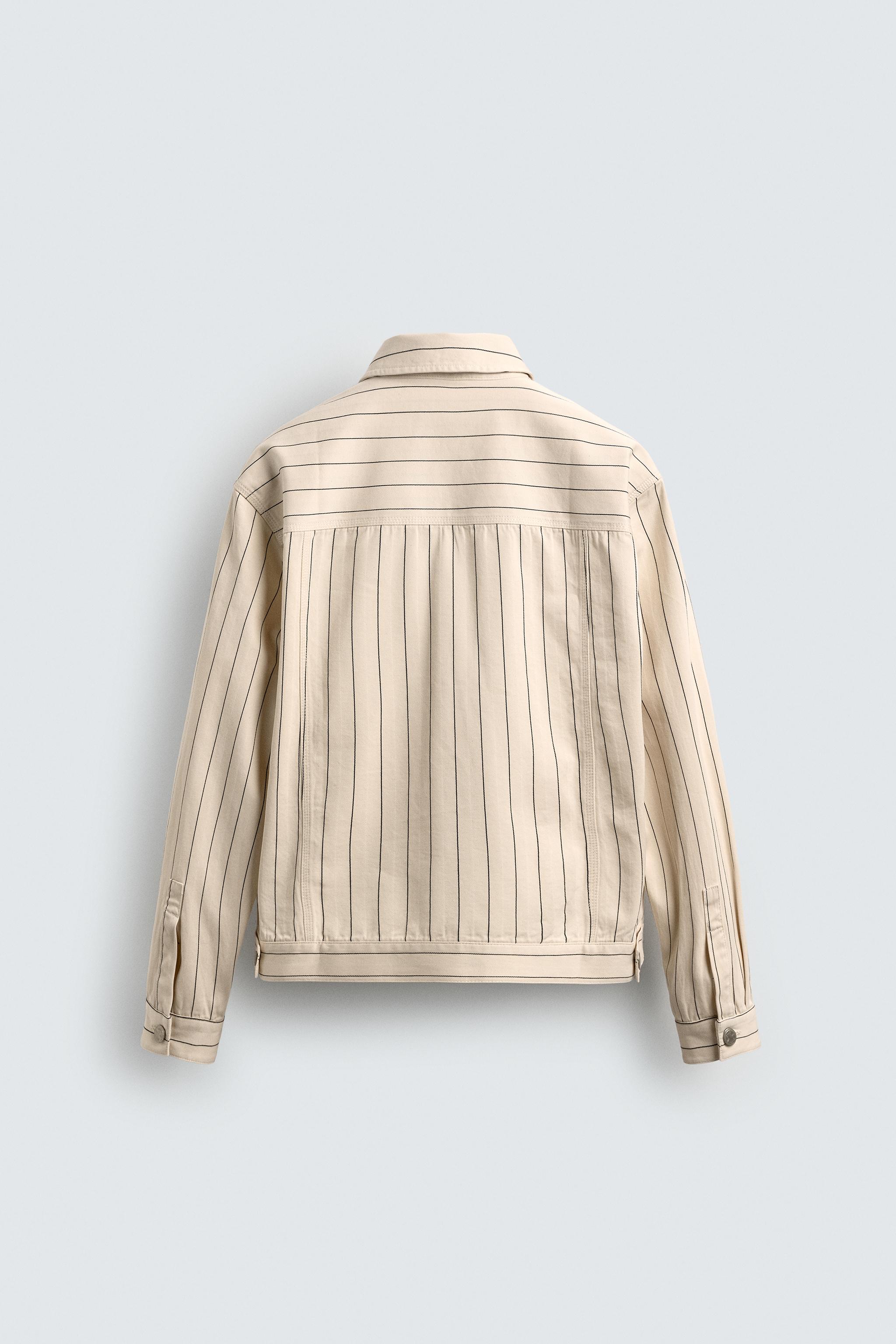 BLOUSON COUPE DÉCONTRACTÉE À RAYURES
