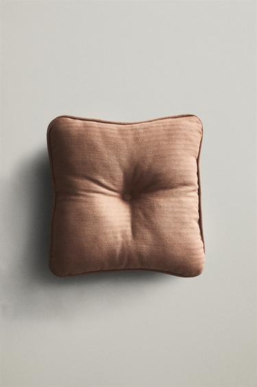 스트럭처 코튼 의자 방석 - Zara 핑크