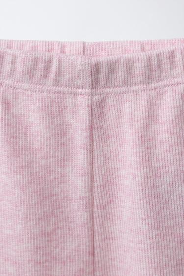 LOT DE TROIS LEGGINGS CÔTELÉS - Rose de Zara - Image 3