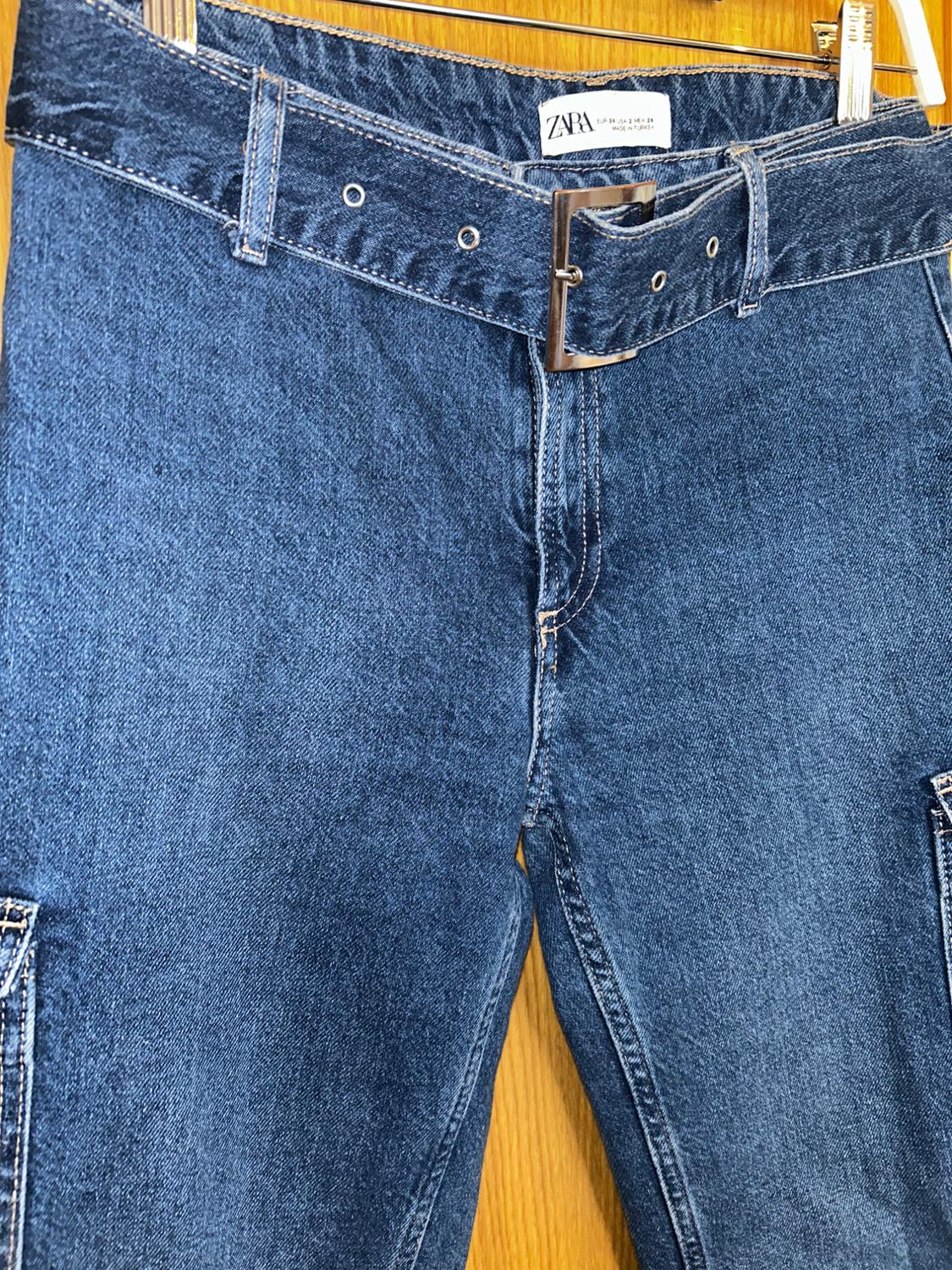 BELTED CARGO JEANS - Image 3