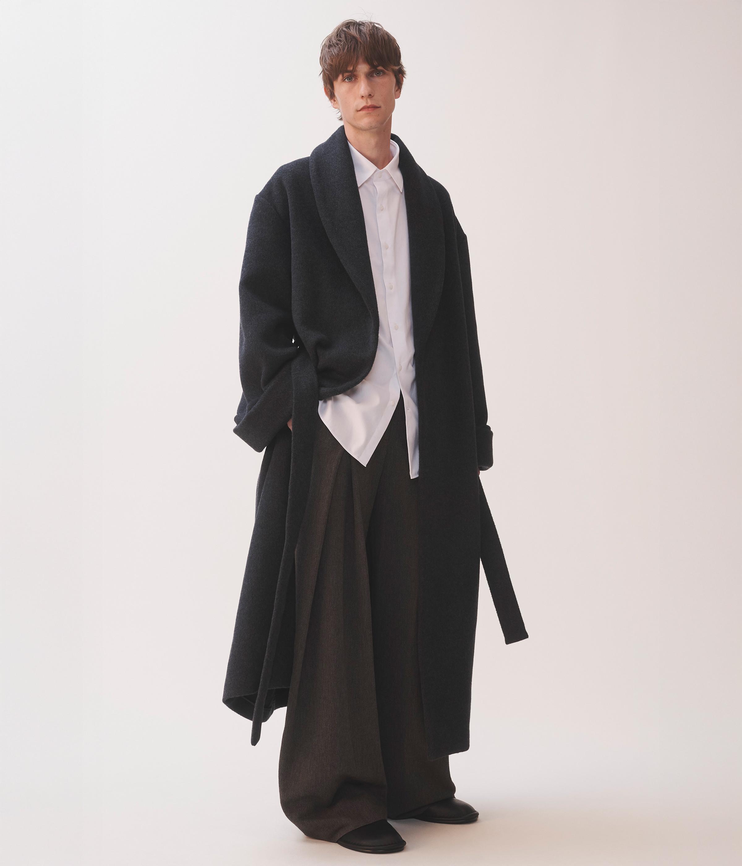 LINDA EVANGELISTA CASHMERE BATHROBE-COAT
