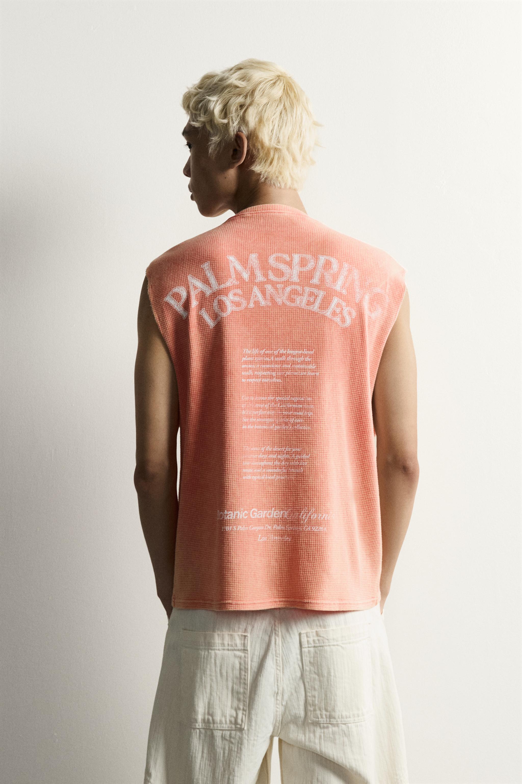 Мужские свитеры Zara PRINTED KNIT TANK TOP — фото 3