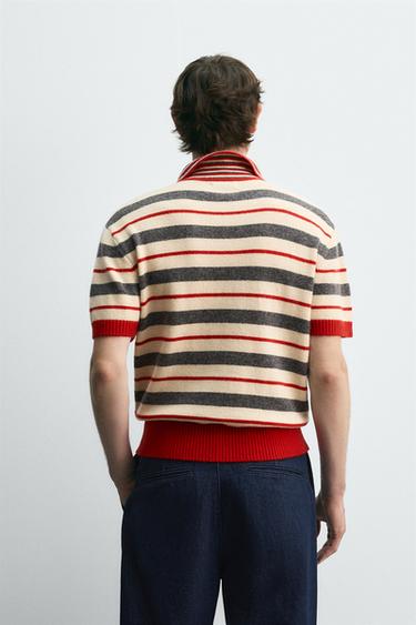 Zara PRUGASTA PLETENA POLO MAJICA HARRY LAMBERT FOR ZARA X DISNEY – Prugasto