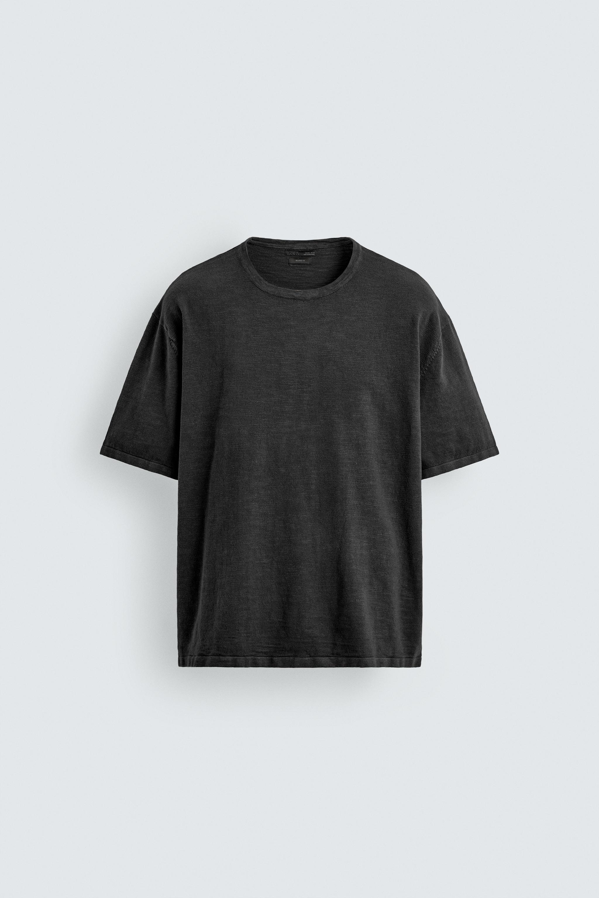 FLAMÉ TEXTURED KNIT T-SHIRT