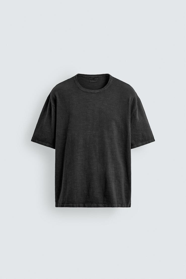 ZARA SLUB KNIT T-SHIRT