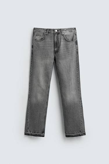 Zara FLARE FIT JEANS - Gray