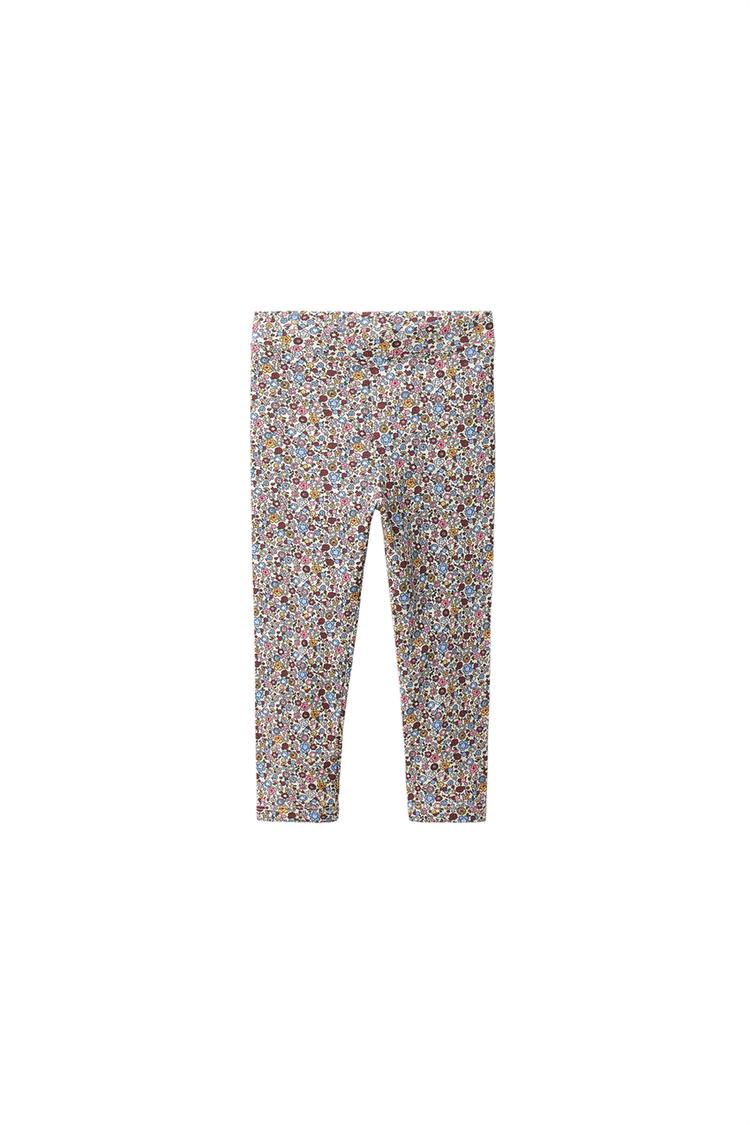 Pack de dos leggings con flores y lisos 2