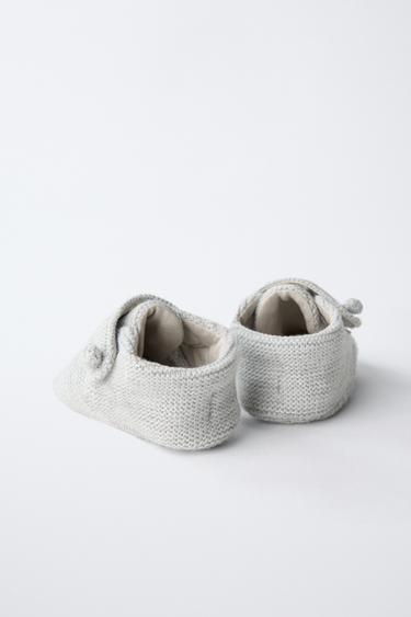 KNITTED BOOTS - Ice White by Zara - Image 3