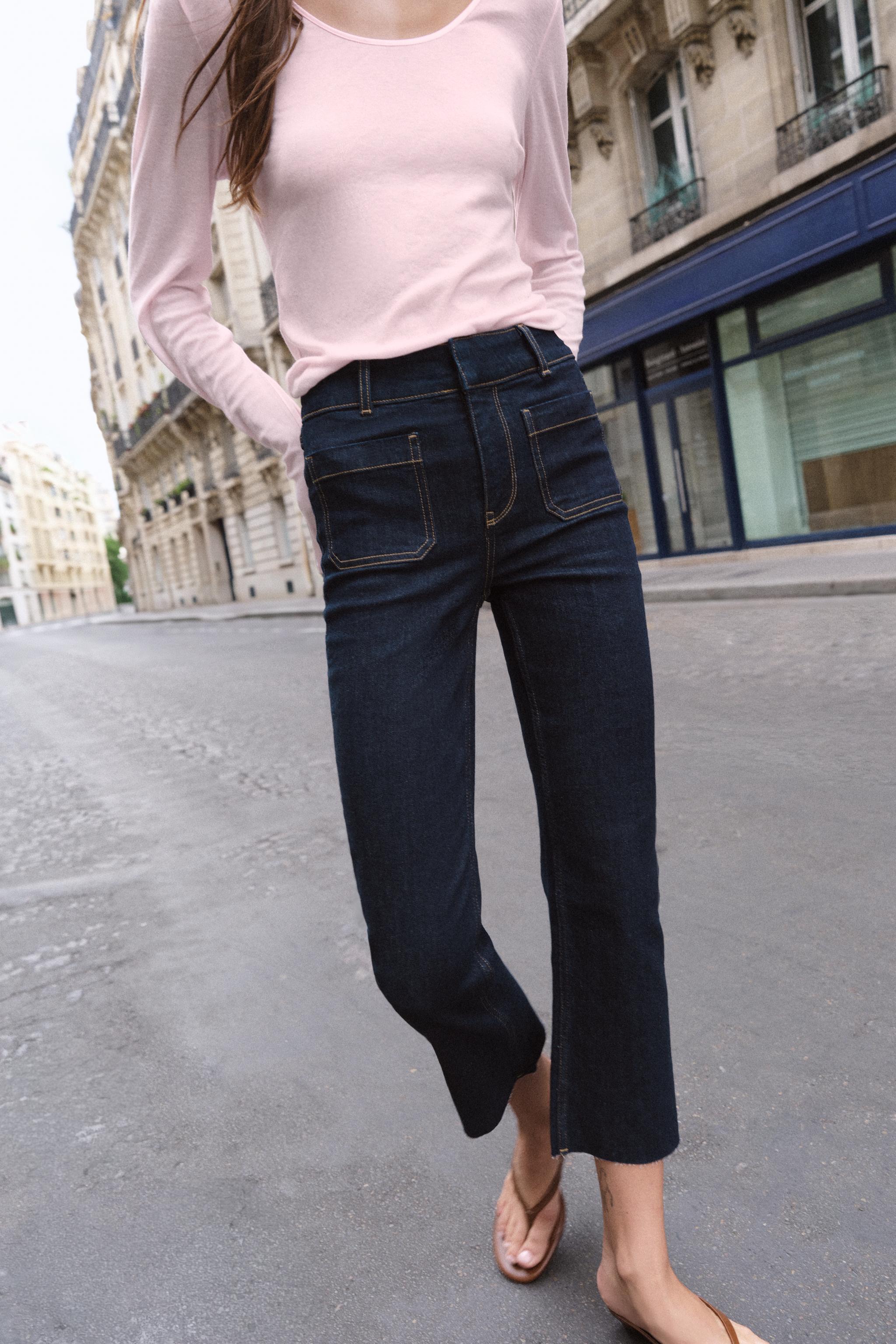 Z1975 HIGH-RISE MINI FLARE JEANS — Blue