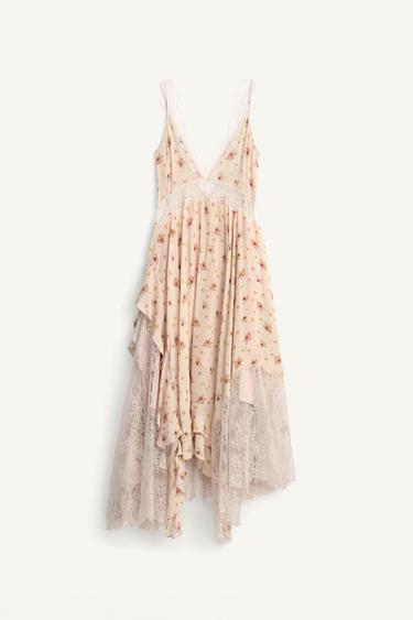 LIMITED EDITION PRINTED LACE DRESS - Printed by Zara