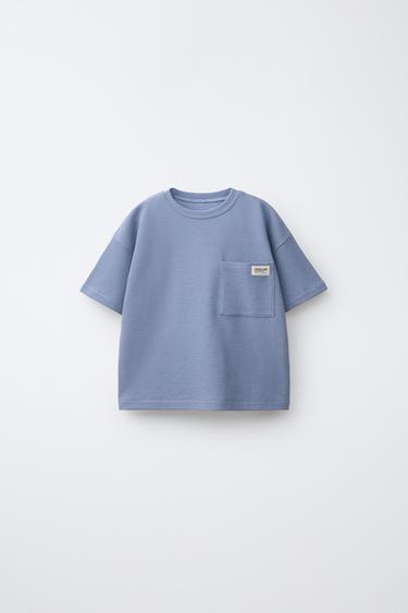 PYJAMA GAUFRÉ ÉTIQUETTE 1 1/2-6 ANS - Bleu de Zara - Image 1