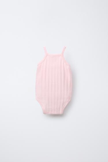 3-PACK OF RIBBED CUT-OUT BODYSUITS - Pink by Zara - Image 2