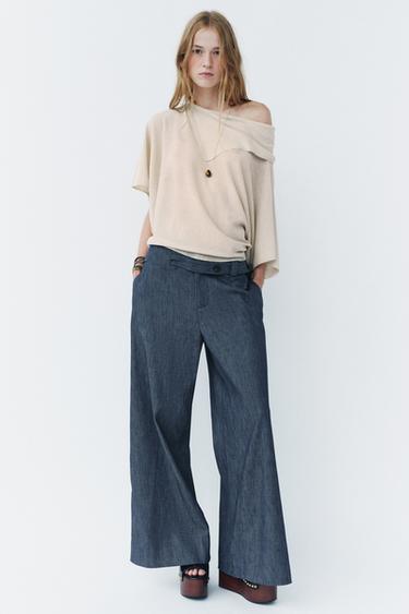 PLAIN KNIT LAYERED TOP - Sand by Zara - Image 0