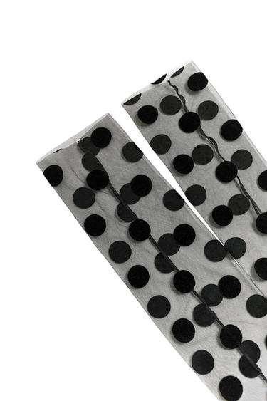 LANGE TÜLLSOCKEN MIT PUNKTMUSTER HARRY LAMBERT FOR ZARA X DISNEY - Schwarz von Zara