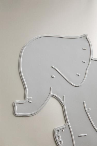 CHILDREN'S SILICONE ELEPHANT PLACEMAT - Greyish by Zara - Image 2