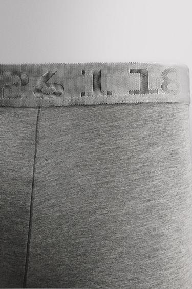 3-PACK OF COMBINATION BOXERS - Grey marl by Zara - Image 8