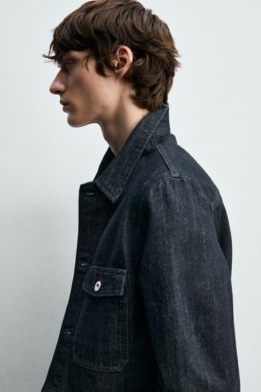 VESTE EN JEAN BASIQUE - Indigo de Zara - Image 4