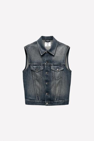GILET EN JEAN CIRÉ LUDOVIC DE SAINT SERNIN x ZARA - Bleu de Zara - Image 1